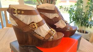 G by Guess Ganelle Platform Wedge Sz 7.5